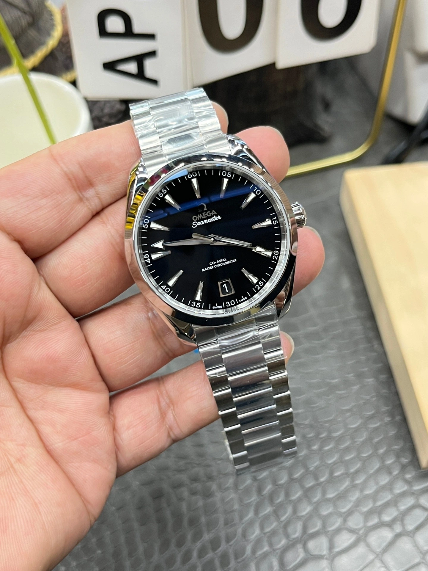 CBD Factory Omega Seamaster Aqua Terra 150M 41mm Black Lacquer Dial (220.10.41.21.01.002) 1:1 Super Clone – DD8900 Movement Stretchable 258